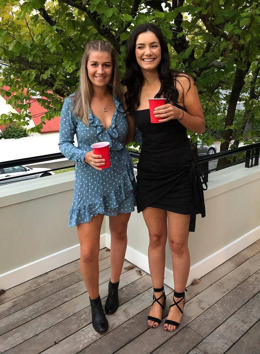 Rent Alexandra Dress - Dusty Blue - Hire Society